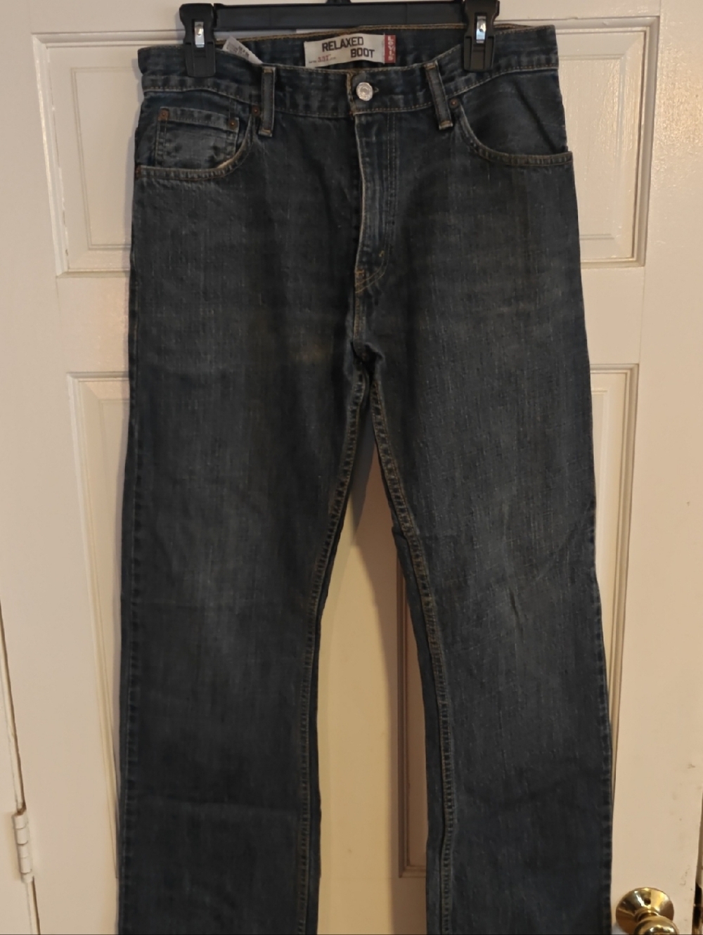 Levi's 557 Relaxed Boot Jeans - Dark Wash Blue